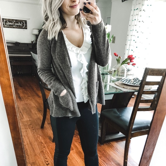 Nordstrom 100% Cashmere Philosophy Cardigan Small - Picture 3 of 8